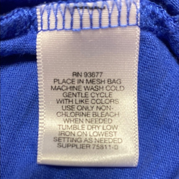 XL Boxy Blue Short Sleeve T-Shirt - Picture 5 of 5